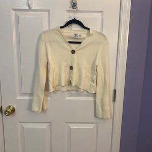 NWOT princess polly cream sweater cardigan